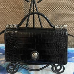 Vintage Brighton convertible wallet/clutch crossbody embossed leather